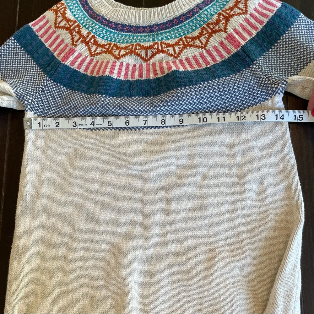 Tea Collection Matyas Sweater Dress Long Sleeve Girls Size 8 - Picture 7 of 8